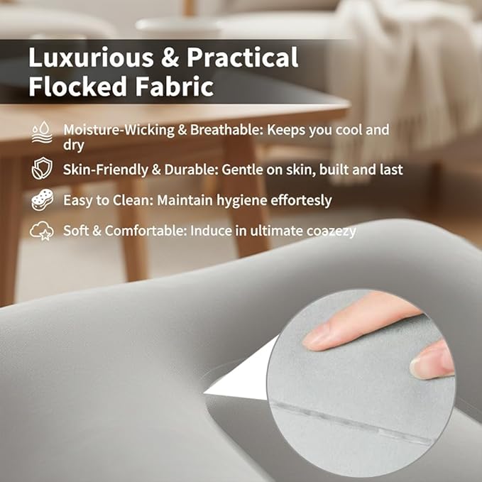 2 Pack Inflatable Foot Rest Pillow for Travel,Small Foldable Airplane Foot Rest for Long Flight,Car Seat Foot Rest,Travel Foot Hammock for Plane Travel,Inflatable Travel Footrest（14.57×11.81×6.3 in）