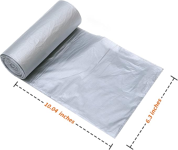 HOTOR Mini Plastic Car Trash Can Liner Refills (90-Pack), Trash Can is not Included
