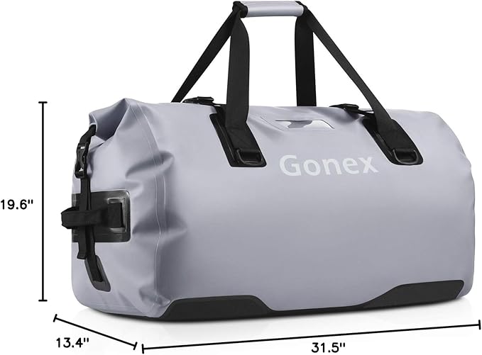 Gonex Extra Large Waterproof Duffle Travel Dry Duffel Bag Heavy Duty Bag with Durable Straps & Handles for Kayaking Paddleboarding Boating Rafting Fishing