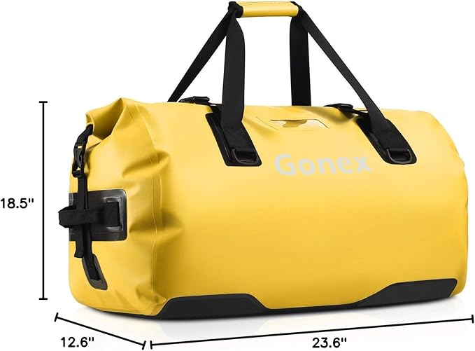Gonex Extra Large Waterproof Duffle Travel Dry Duffel Bag Heavy Duty Bag with Durable Straps & Handles for Kayaking Paddleboarding Boating Rafting Fishing