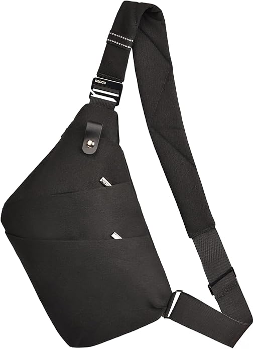 OSOCE Crossbody Sling Bag, Water-Resistant Anti Theft Chest Pack, Minimalist Commuter Daypack for Travel Hiking Work