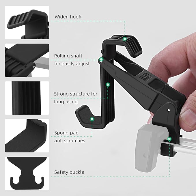 HeiyRC Tablet Holder Mount for DJI Neo, Mini 4K, Mini 4 Pro, Mini 3/3 Pro, Mini 2 SE, AIR 3, Mavic 3 Pro, Mavic Air 2S Adjustable Remote Controller Extended Bracket for iPad mini/Air Accessories