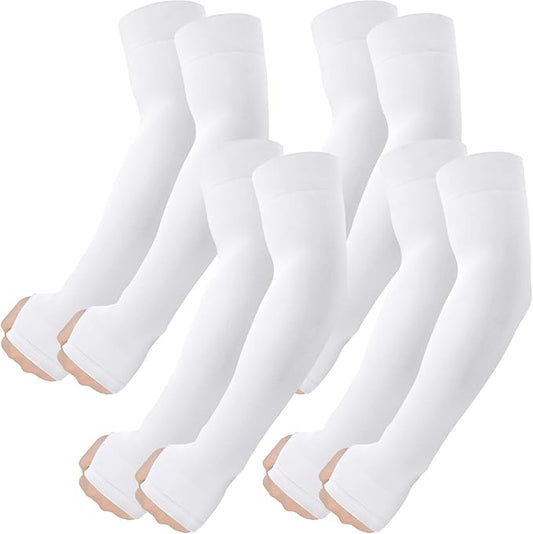 ROXUN Arm Sleeves with Thumb Hole, Cooling UV Sun Protection Compression Tattoo Cover Up for Men/Women