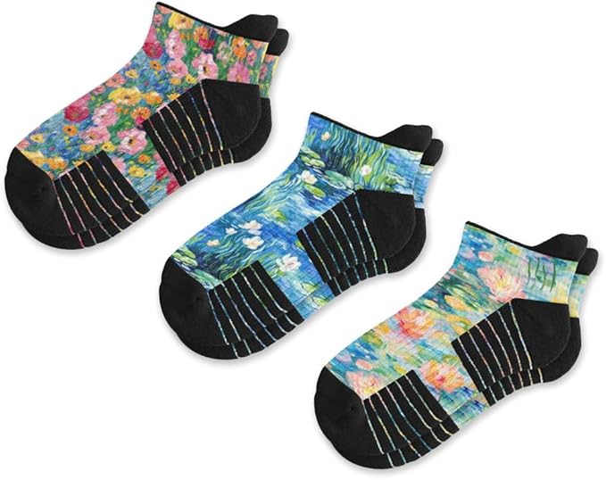 Viasox Ankle Compression Socks for Women & Men 3 Pack, 14 mmHg Support Improves Circulation, Extra Cushioned