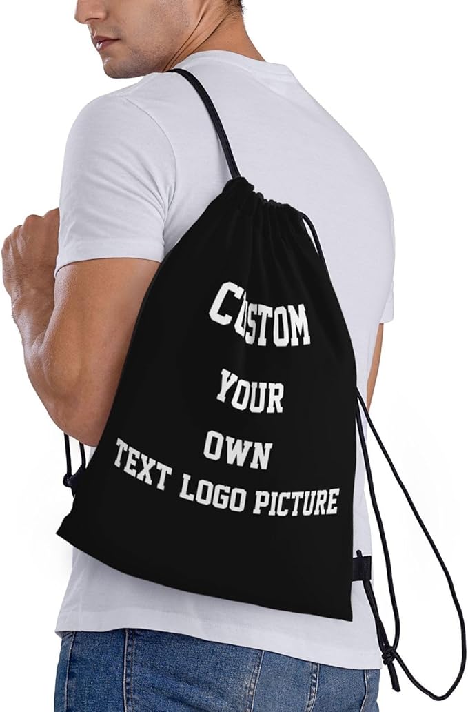Custom Drawstring Backpack Personalized Drawstring Bag Bulk Plain Sports String Bag Sport Gym Sackpack for Women Men