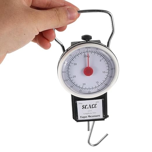 Portable Hanging Luggage Scale 35kg Heavy Duty Hook Weighing Scale Mini Portable for Travel and Outdoor Use