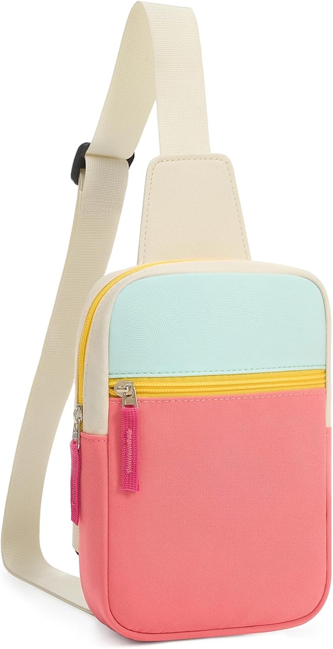 Birthday Gifts for 8 9 10 11 12 Year Old Teens Girls Kids, Fanny Pack Crossbody Bag Sling Belt Bags Purse, Dorm Travel Essentials for Girls Fashion, Preppy Tween Teen Girl Gift Trendy Stuff