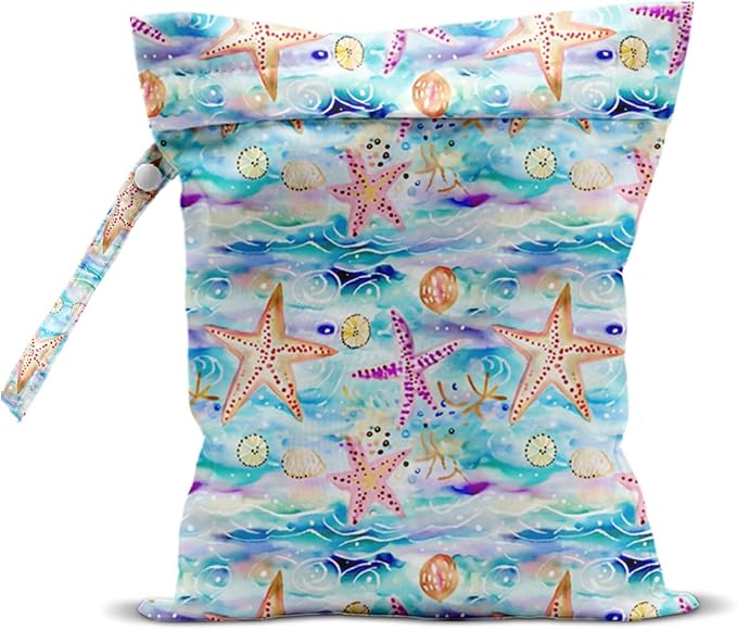 Wet Bag Wet Dry Bag for Swimsuit Travel Beach Pool Stroller Diapers Dirty Yoga Gym Clothes Waterproof Reusable