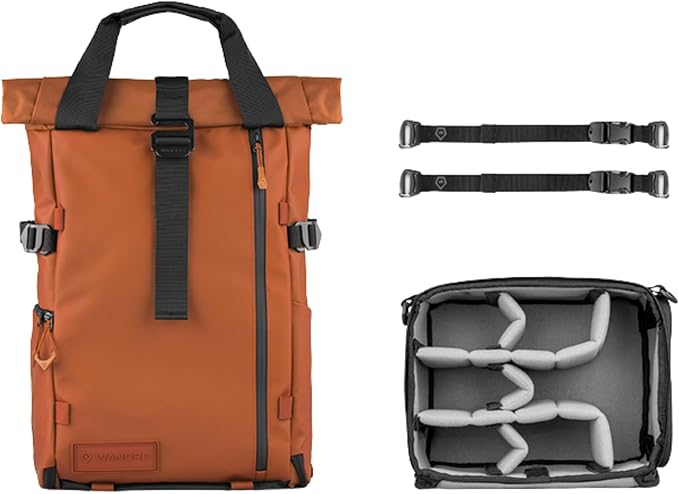 WANDRD PRVKE Rolltop 31L V4 Photography Bundle – Expandable Travel Camera Backpack with Essential Camera Cube and Laptop Sleeve