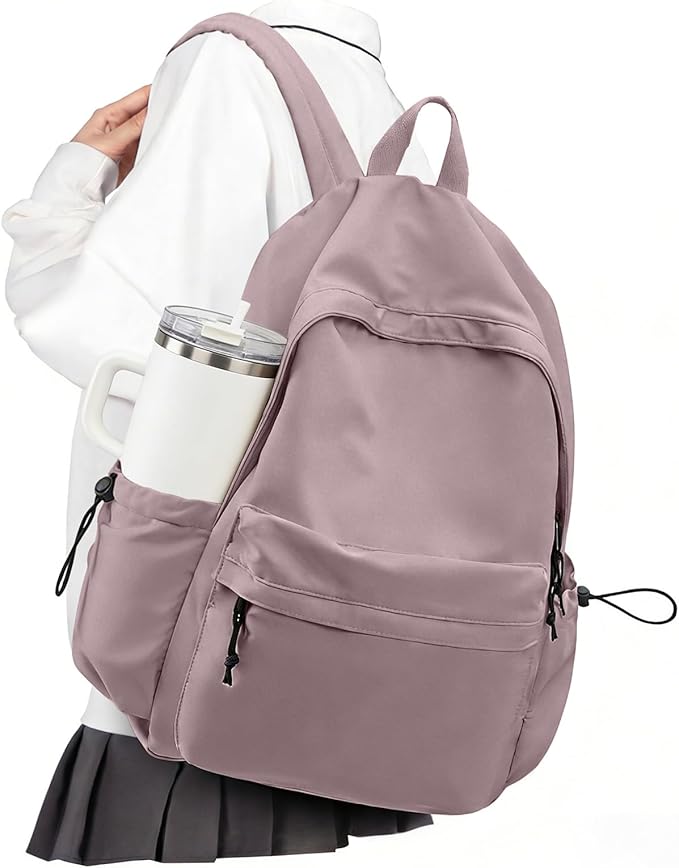 VECAVE School Backpack Purple Waterproof Bookbag Casual Lightweight Travel Rucksack Daypack Backpacks for Men Women College High School Bags backpack for Boys Girls Teens