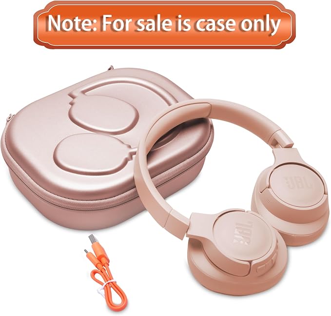 LTGEM Case Compatible with JBL Tune 770NC / 510BT / 720BT / 520BT / 520C / 670NC, for JBL Live 770NC / 670NC / 680NC / 780NC Headphones, Rose Gold