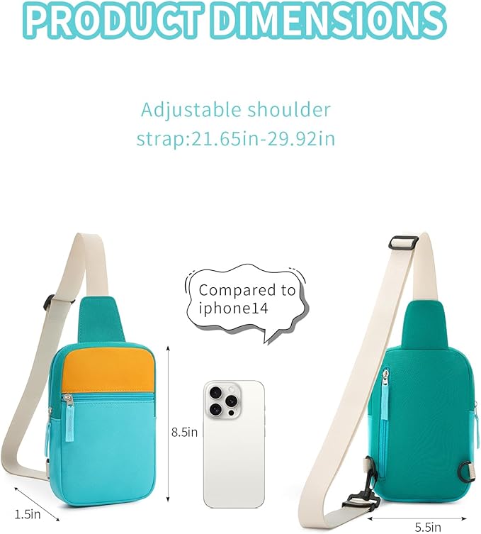 Birthday Gifts for 8 9 10 11 12 Year Old Teens Girls Kids, Fanny Pack Crossbody Bag Sling Belt Bags Purse, Dorm Travel Essentials for Girls Fashion, Preppy Tween Teen Girl Gift Trendy Stuff