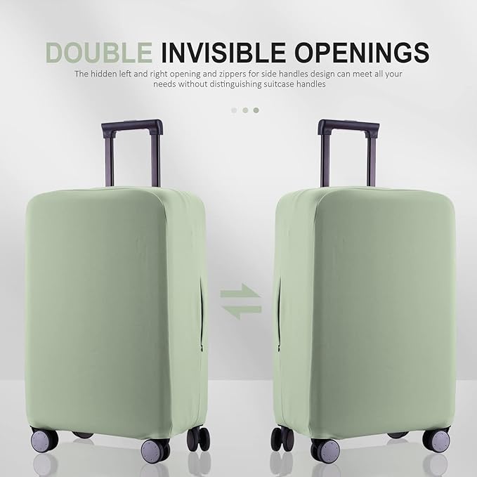 Travel Luggage Cover - Scratch-Resistant Fit 19-31 Inch, Cyan, XL(28-29 inch)