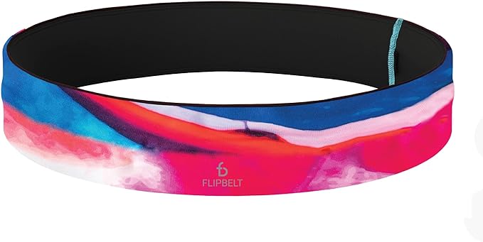 FlipBelt Classic Running Belt, Belt Bag & Fanny Pack for Men and Women - Phone Holder, Waist Pack, Running Accessories, Belt Pouch, Money Belt, USA Running Company