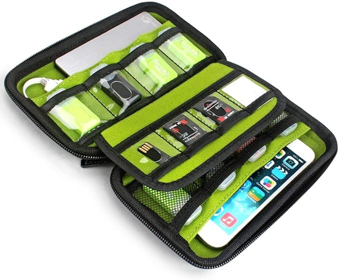 Aprince Digital Gadget Case Waterproof Memory Card Case,Designed for External Hard Drive,USB Flash Drives,Power Banks - Best for Traveling