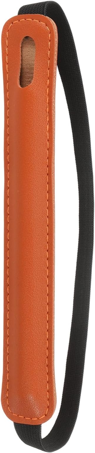 PATIKIL Stylus Holder for Tablet, Universal Pen Sleeve Retractable Stylus Pen Holder Elastic Pencil Pocket Case Protective Pouch for Tablet Case Notebook, Orange