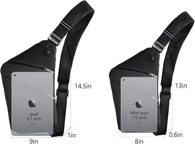OSOCE Sling Bag for men, Anti Theft Crossbody bags for women | Water Resistant
