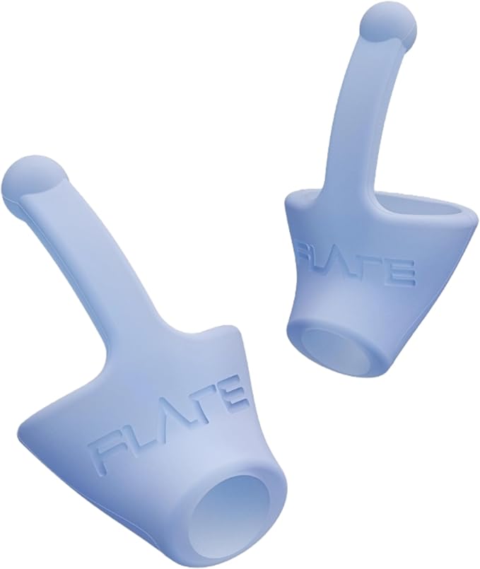 Flare Audio Calmer | Noise Reducing Ear Plugs Alternative | Silicone Reusable Ear Plugs for Noise Sensitivity, Focus and Travel | Ear Plugs for Noise Reduction (mini, Soft Blue)