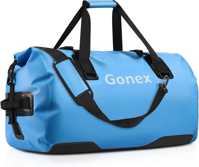 Gonex Extra Large Waterproof Duffle Travel Dry Duffel Bag Heavy Duty Bag with Durable Straps & Handles for Kayaking Paddleboarding Boating Rafting Fishing