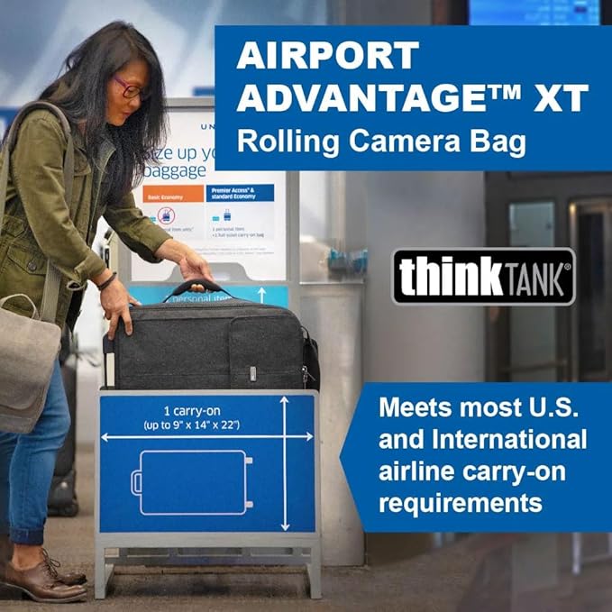 Think Tank Airport Advantage XT Rolling Carry-On Camera Case - Black