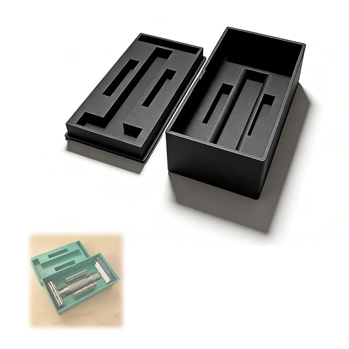 Travel Case for Rockwell 6C/6S Safety Razor, Protective Razor Storage Case for Shaving Travel (Black)