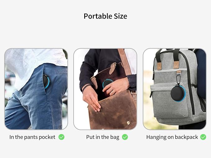 SUNGUY [5-Pack Earphone Carry Case, Small Round Pocket Earbud Travel Carrying Case with Zipper for Smartphone Earphone, Wireless Headset, USB Cable, SD Cards Storage Bags, Masks and More | [5-Pack]