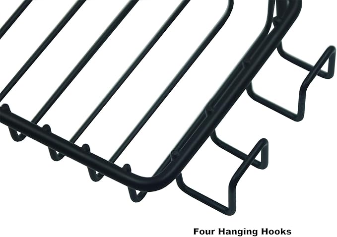 2 Pack Soap Dish for Shower Wall, Stainless Steel Soap Holder with 4 Hocks for Bathroom (Black)