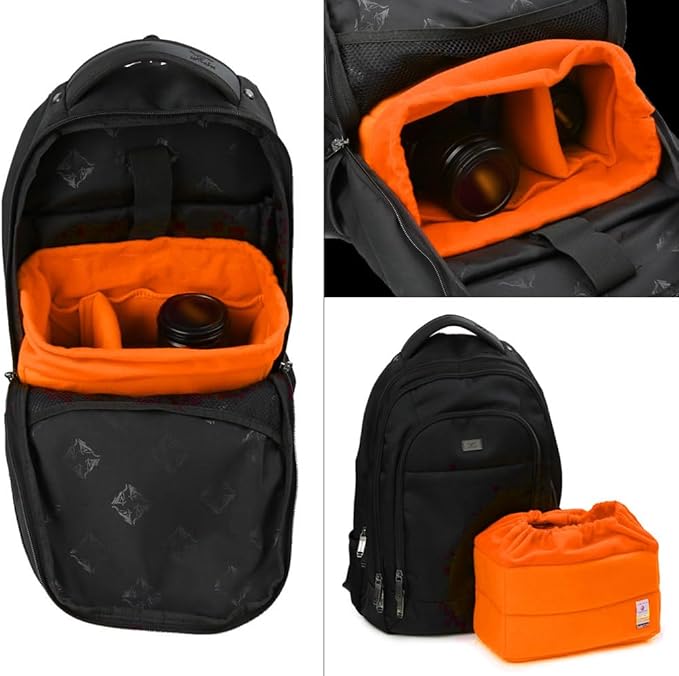 Koolertron Shockproof Camera Photo Bag for SLR TLR Camera Insert Partition Padded Case,Can be Put Directly Into the SLR Camera Bag With Freely Adjustable Compartment