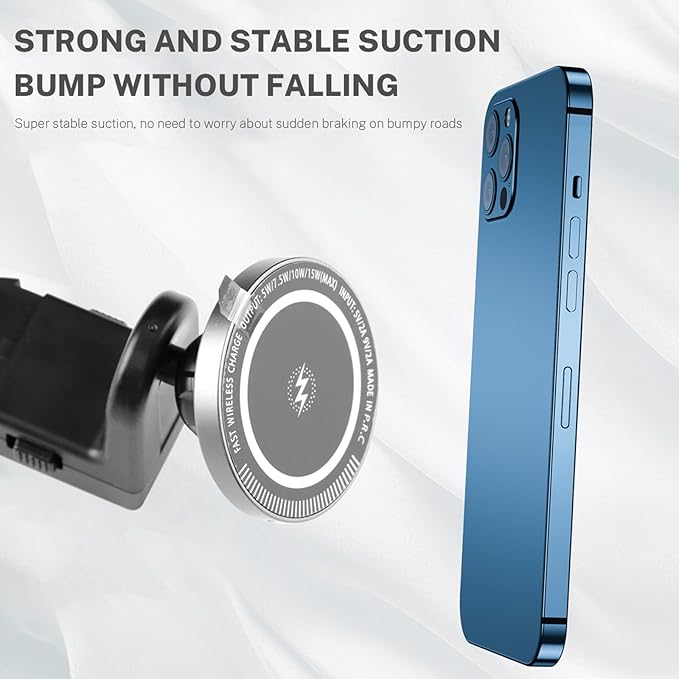 for BMW X5 X6 G05 G06 G60 G45 Tablet Holder Strong Magnetic Attraction/Gravity Clamp ipad Car Holder Back Seat Road Trip Essentials (Strong Magnetic + Wireless Charging + Light)