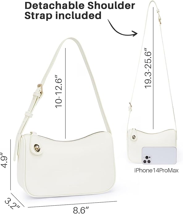 CHOLISS Shoulder Bag for Women, RFID Anti-Theft Crossbody Bags for Women, Vegan Leather Purse Handbags with Zipper Closure