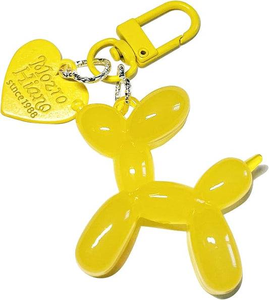 LAEKOU Jelly Balloon Dog Design Keychain for Women, Cute Girls Key Chain, Bag Charms Accessories for Car Purse Backpack