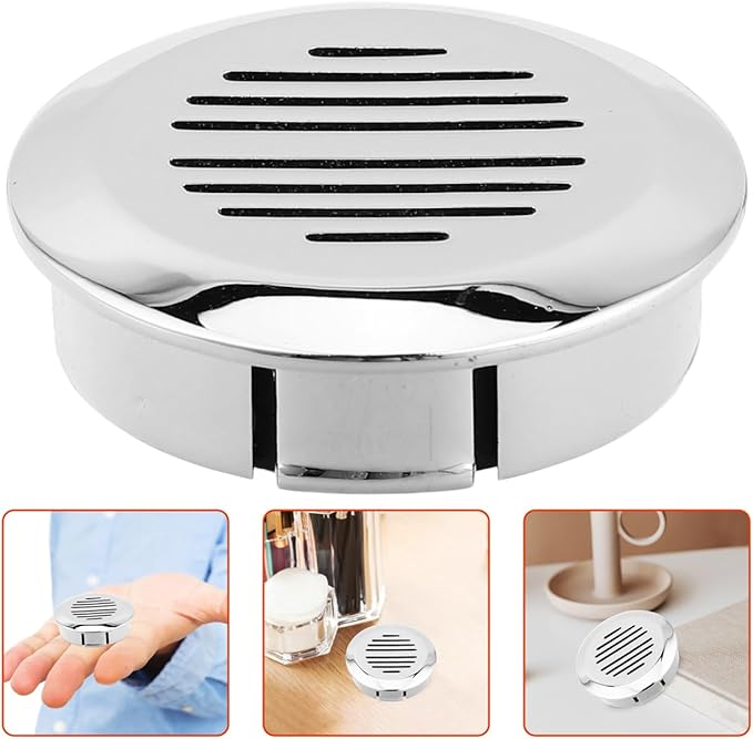 37mm Cigar Humidifier Disc – Pocket-Size Humidity Regulator for Travel Humidor Box, Silver Mini Plastic Moisture Control Insert for Tobacco Storage
