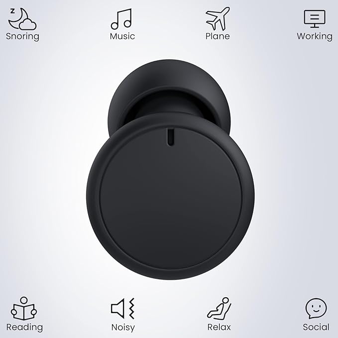 JUSTRVN Earplugs for Sleeping,Reusable Ear Plugs for Noise Reduction 30dB with Carrying Case,Hearing Protection Ear Plugs for Concert,Focus,Working,Studying&Sound Reduction