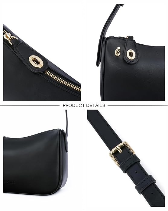 CHOLISS Shoulder Bag for Women, RFID Anti-Theft Crossbody Bags for Women, Vegan Leather Purse Handbags with Zipper Closure