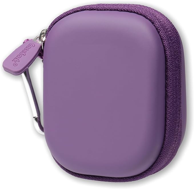 Case for TAGRY X08 Bluetooth Headphones True Wireless Earbuds 60H, mesh Pocket for Charge Cable (Violet)