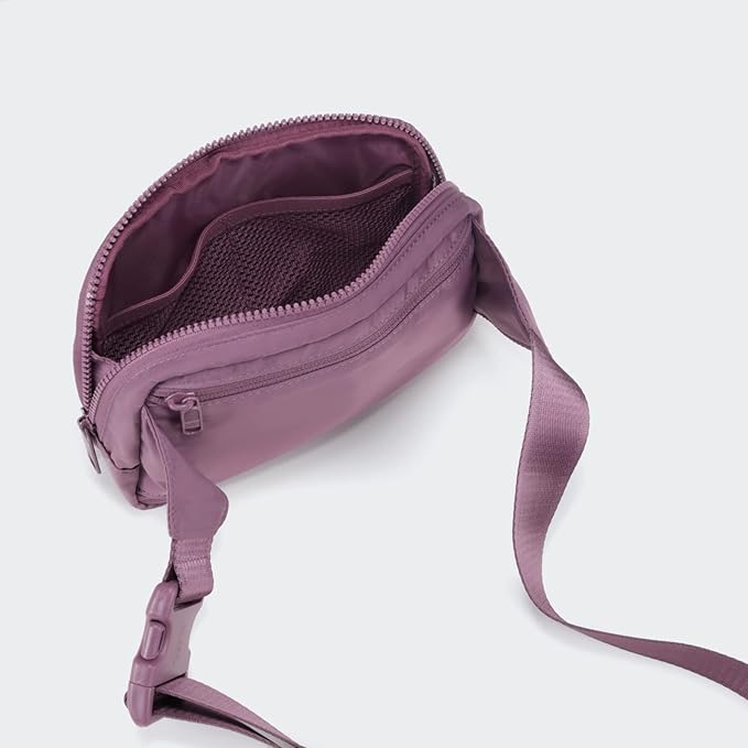 Pander Belt Bag Large 2L, Nylon Fanny Pack Purse for Women and Men with Adjustable Strap