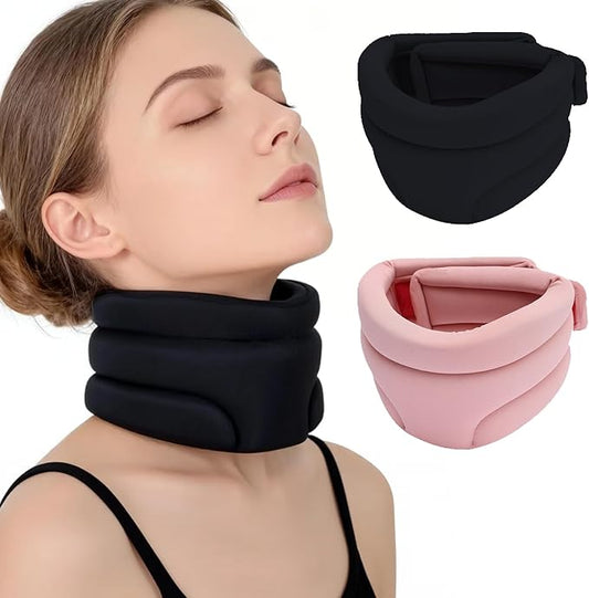 2 PCS Neck Support for Sleeping,Anti-Forward Tilt Neck Brace,Soft Neck Brace Pain Collar for Relief Pain,Ergonomic Design for Keep Vertebrae Stable and Relief of Cervical Spine Pressure for Unisex
