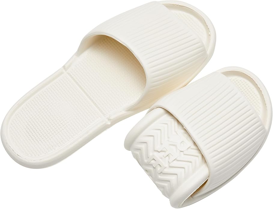 Shower Shoes Travel Foldable Portable Non Slip Slippers for Hotel Guests Swimming Spa Unisex Men Women Lightweight EVA Bathroom Slides Quick Drying Water Resistant Footwear