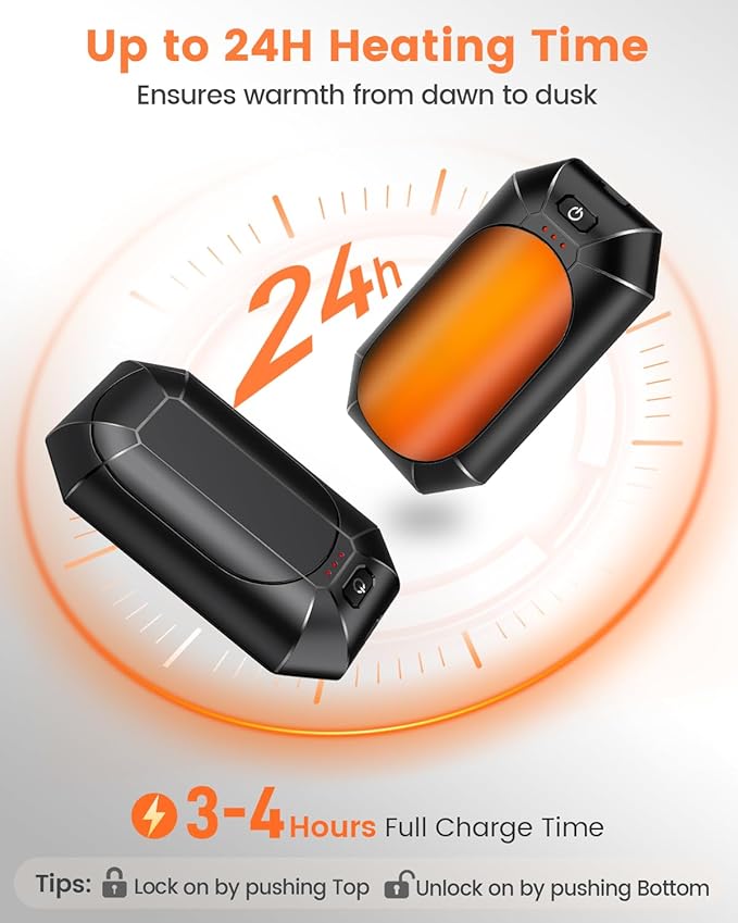 AI Hand Warmers Rechargeable 2 Pack, Electric Handwarmers Reusable, AI Smart Safe Heat Long Lasting Portable Pocket Heater, Warm Gifts for Men Women Outdoor Indoor Hiking Studying Hunting Golf Camping