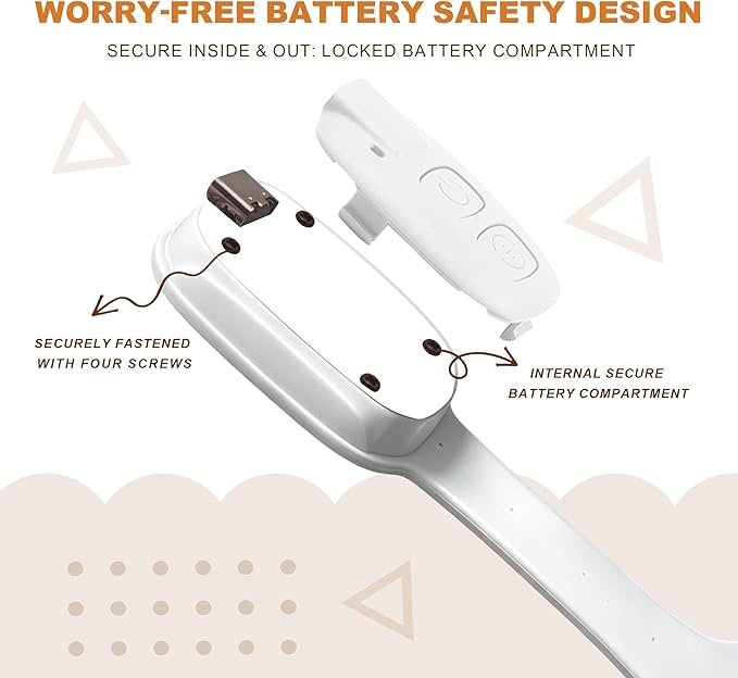 Rechargeable Kids Book Light, Cute Bookmark Reading Light for Kids, Dimmable Portable LED Book Light for Reading in Bed, Eye-Caring Bedtime Reading Lamp for Children & Travel, White
