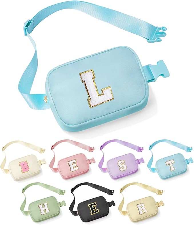 YOOLIFE Graduation Gift for Girls - Initial Crossbody Bag for Teens, Personalized Preppy Stuff for Dance, Birthday Gift