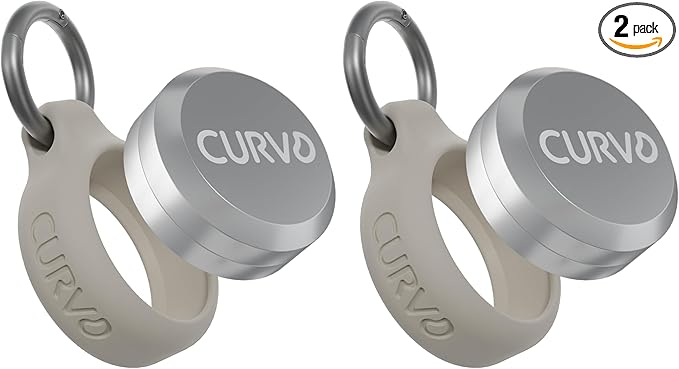 CURVD Premium Carrying Case Durable Travel Keychain Container, Medicine Pill Organizer, Travel Pill Box, Small Waterproof Holder for Pills, Earplugs, Compatible with Loop, Vibes & Eargasm (Pack of 2)