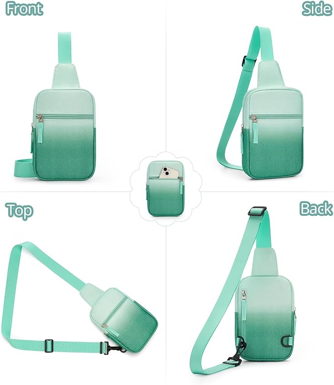 Birthday Gifts for 8 9 10 11 12 Year Old Teens Girls Kids, Fanny Pack Crossbody Bag Sling Belt Bags Purse, Dorm Travel Essentials for Girls Fashion, Preppy Tween Teen Girl Gift Trendy Stuff