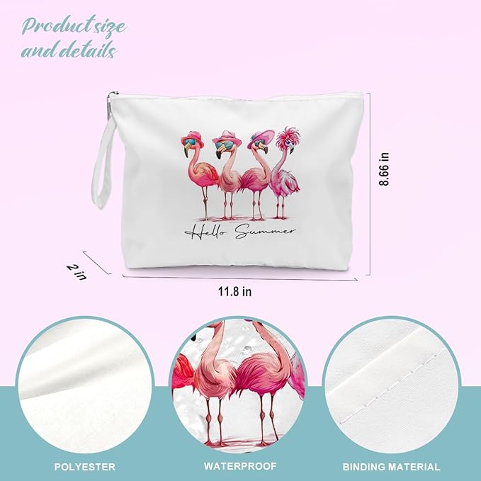 BELLOWDEER Beach Bags for Women, Wet Bag Cosmetic Bag for Beach Toiletries, Summer Travel Essentials, Gifts for Women