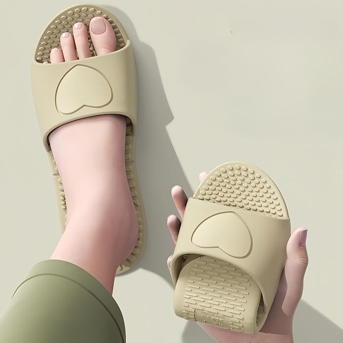 Shower Shoes Travel Foldable Portable Non Slip Slippers for Hotel Guests Swimming Spa Unisex Men Women Lightweight EVA Bathroom Slides Quick Drying Water Resistant Footwear