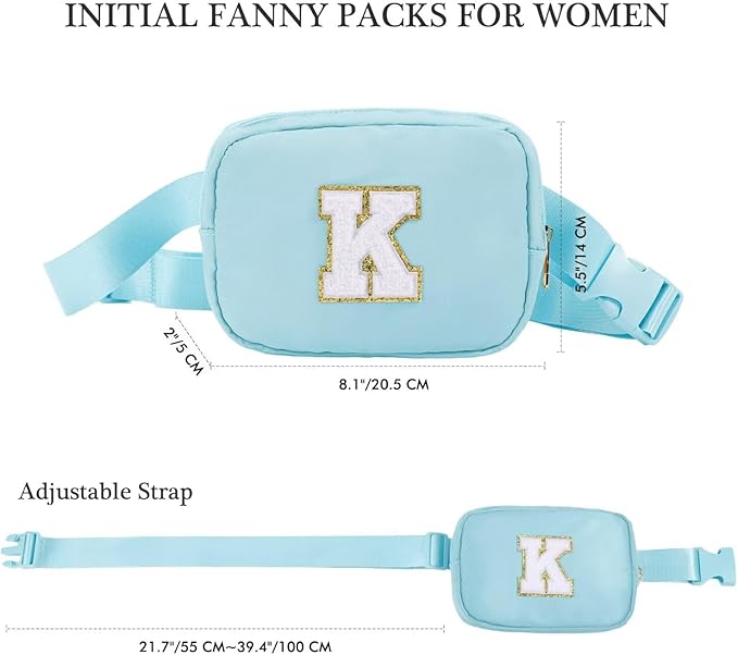 YOOLIFE Graduation Gift for Girls - Initial Crossbody Bag for Teens, Personalized Preppy Stuff for Dance, Birthday Gift