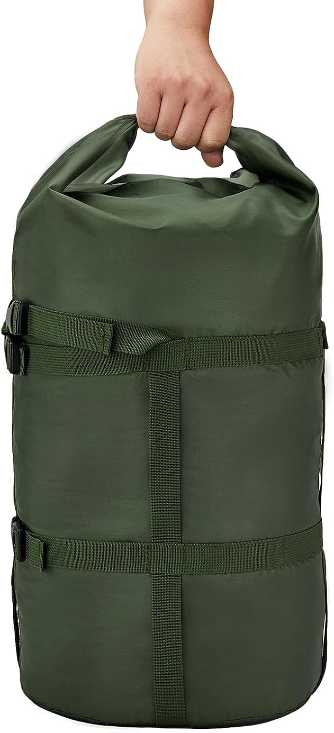 Compression Stuff Sack, 12L/24L/45L Sleeping Bag Cover Sack Sleeping Bags Storage Stuff Sack Organizer - Great Sleeping Bags Clothes Camping Hiking Backpacking