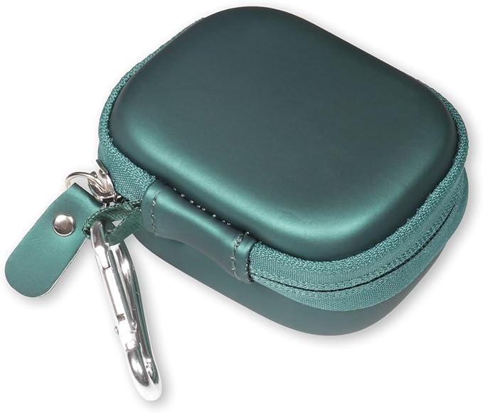 Case for TAGRY X08 Bluetooth Headphones True Wireless Earbuds 60H, mesh Pocket for Charge Cable (Green)