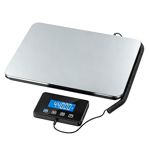 Shipping Scale, 440lb/1.8oz Digital Postal Scale for Packages with Hold/Tare Function, Backlit LCD, Battery & Cable Included, Postage Scale for Small Business, Packages, Luggage, and Home Use