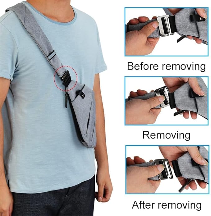 OSOCE Sling Bag for men, Anti Theft Crossbody bags for women | Water Resistant